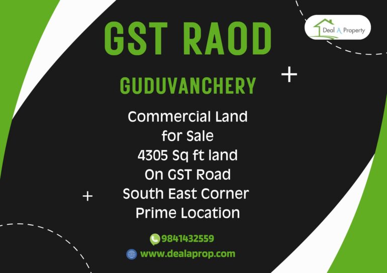commercial land guduvanchery gst road chennai sale