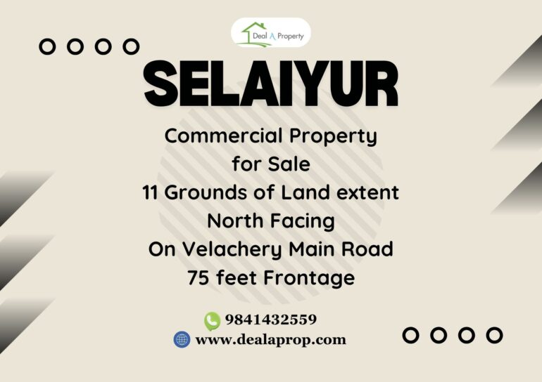commercial land sale gowrivakkam chennai