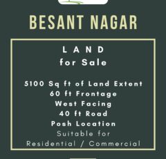 land sale besant nagar chennai