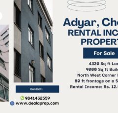 rental income commercial properties sale chennai adyar