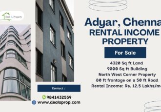 rental income commercial properties sale chennai adyar